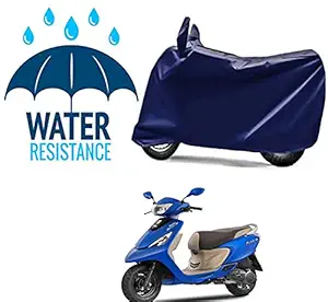 RONISH Water Proof Navy Blue Two Wheeler Cover for TVS Scooty Zest 110