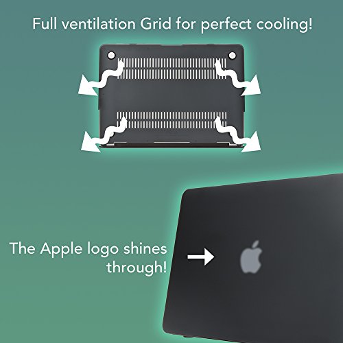 MacBook Air 13 Zoll H  lle Hardcase von NALIA  Ultra-Slim Case Cover Schutzh  lle Matt  Transparent Protector Sleeve Hartschale  Front  Backcover Lapt