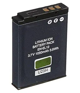 IJJA EN-EL-12 Rechargeable Litium-Ion Camera Battery Pack for MH-65 Camera Charger Compatible with Nikon Camera Battery Charger