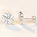 Produktbild ZYCZ S999 Sterling Silver Earrings vierblättrige Grasohrringe silbernen Temperament Ohrringe Silber senden Sie Freundin Geburtstag Gift/Exquisite Geschenkbox