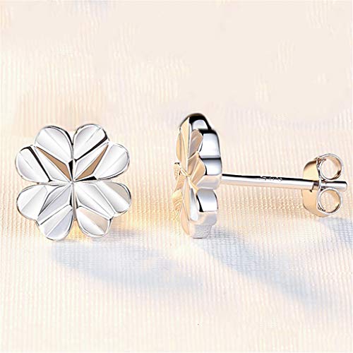 Preisvergleich Produktbild ZYCZ S999 Sterling Silver Earrings vierblättrige Grasohrringe silbernen Temperament Ohrringe Silber senden Sie Freundin Geburtstag Gift / Exquisite Geschenkbox