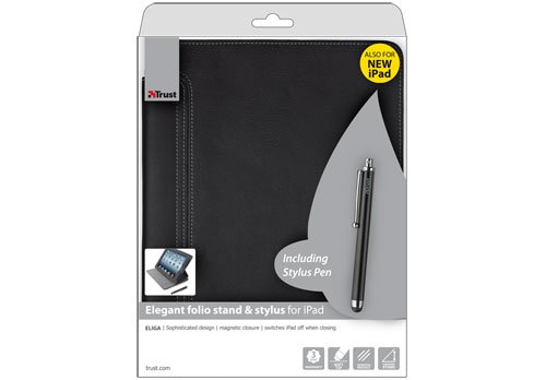 Trust 18728 eLiga Elegant Etuiständer mit Stylus für Apple iPad - 3