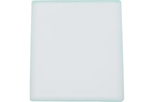 Dekaim Leather Polishing Tempered Glass, Leather Polishing Tempered Glass Burnisher Slicker Leather Craft Tools 130 x 100 x 8mm