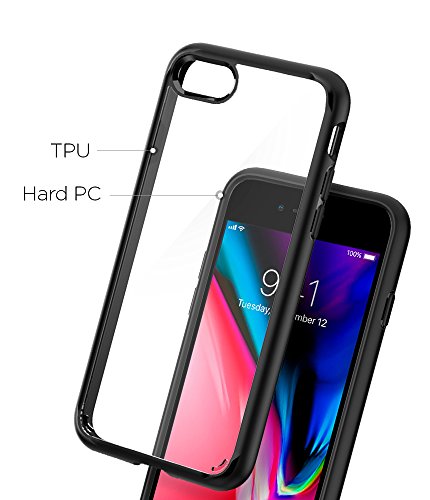 Spigen Ultra Hybrid [2nd Generation] iPhone 7 Case with Clear Air Cushion Technology for Apple iPhone 7 (2016) - Black