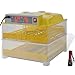 Produktbild Automatischer Brutmaschine, Kunststoff, für 96 Hühnereier, 54 x 48 x 37,5 cm (B x T x H) gelb, für Automatik-Eier