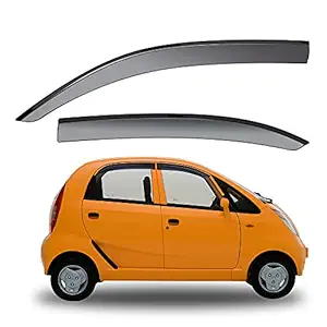 Galio Car Rain Wind Visor (After-Market) Door Visor Compatible with Tata Nano (2008 Onwards) Set of 4 pcs.