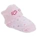 Baby Girls Cotton Rich Pink Bootie Socks With Gift Pouch (One Size) (Flower)