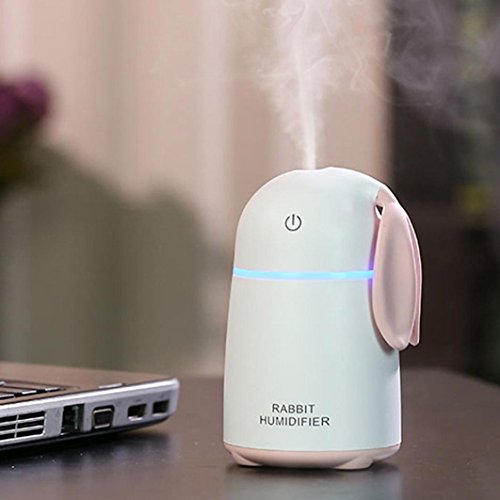 Preisvergleich Produktbild OYSOHE LED-Luftbefeuchter, netter Kaninchen-Lampen-Luftbefeuchter-Luftv... (B)