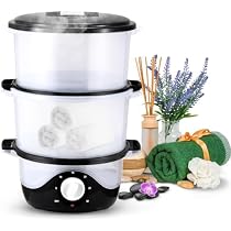 Chauffe-serviettes 6L électrique - Chauffage Rapide 202°F - Minuterie 30min - Usage Spa Et Maison