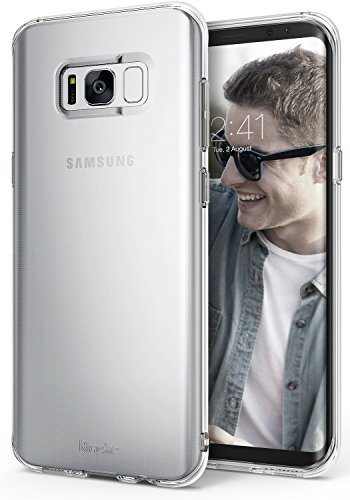 Funda Samsung Galaxy S8 Plus 2017  Ringke  AIR  Ligera como el aire  Carcasa protectora resistente a los ara  azos de TPU transparente ligera y fina - Transparente Clear