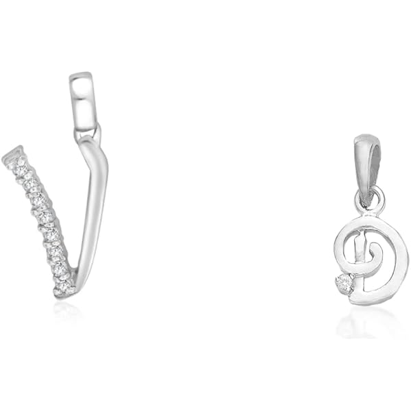 Buy VSHINE Z Pendant Initial Letter American Diamond Pendant Gold