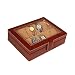 Leather World Maroon Watch Box Case for 10 Watches Transparent Lid Guaranteed High Quality PU Leather RS.1279.00