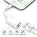 Price comparison product image StillCool Adapter & Splitter for iPhone 7/7 Plus/8/8 Plus/iPhone X,2 in1 Lightning Headphone Audio +Charger Adapter (Support Audio + Charge + Compatible iOS 10.3/11 or Later) (White)