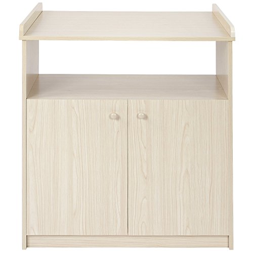 Baby Changing Unit (Beech) Nursery Furniture Chest Table with Storage Space