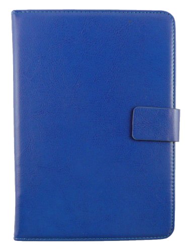 Emartbuy® Prestigio MultiPad Wize 3767 3G 7 Zoll Tablet Universalbereich Blau Multi Angle Exekutiv Folio Mappen Kasten Abdeckung mit Kartensteckplätze + Blau Eingabestift - 3