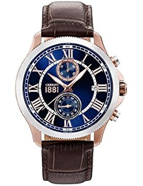 Cerruti 1881 Herren-Armbanduhr CRA152SRS03DB