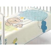 LaNovenaNube - Manta Infantil Kidz C75-80x110 cm - Color Azul