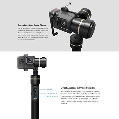 FeiyuTech G5 3-Achsen-Gimbal für Actionkamera schwarz - 4