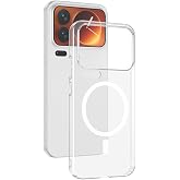 Coverzone Xiaomi 17 Pro Max ile uyumlu Şeffaf Kılıf MagSafe Uyumlu G&uuml;&ccedil;l&uuml; Mıknatıslı Wireless Şarj Destekli Crystal Clear İnce