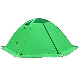 GEERTOP Tienda de campaña para 2 Personas, 4 Estaciones, Impermeable, Doble Capa, para Caza, Senderismo, Escalada, Viajes, fácil configuración (Green)