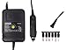 Produktbild Schwarz 2 A Multi Spannung DC zu DC Konverter DIE Stecker in Auto-Zigarre Zigarettenanzünder-Buchse mit Ausgang über einen Polarity Reversible 2 Pin Blei Anschließen 6 auswechselbare Plugs. Box