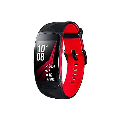 Samsung Montre connectée Samsung GEAR FIT 2 PRO SMALL NOIRE ET ROUGE