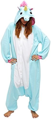 Unisex Adult Kigurumi Unicorn Animal Cosplay Costume Novelty Pajamas Onesies Adult Anime Cartoon Party Christmas Halloween Costume