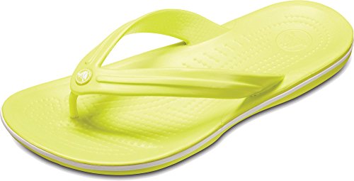 yellow and white crocs