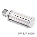 Produktbild E27 LED Mais Birne Beleuchtung, 58 x SMD 2835 LEDs Leuchtmittel Maiskolben Ersatz 70W KaltesWeiß Energiesparlampe 9W für Wandlampen, Tischlampen, Deckenlampen, Küche, Schlafzimmer, Hängendes Licht, Ankleidezimmer(6500K)