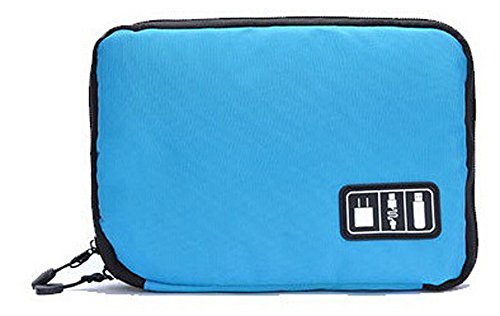 Preisvergleich Produktbild Multifunktionale Elektronische Speicher-Beutel Digitale Aufbewahrungstasche Tragbaren Elektronischen Organizer für Elektronikzubehör und Make-up-Tools Reise Zubehör - Blau
