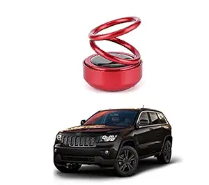 PRIKNIK Solar Energy Rotating Car Perfume with Long Lasting Organic Fragrance, Feel-Good Premium Car Air freshener Compatible with Jeep Cherokee