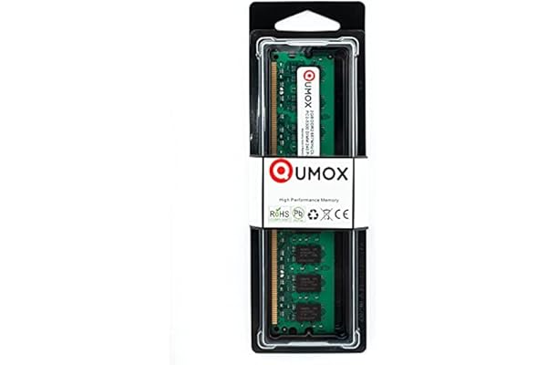 QUMOX 2GB DDR2 667MHz PC2-5400 PC2-5300 DDR2 667 2GB (240 PIN) DIMM Memoria de escritorio