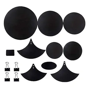 WildCard India Cymbal Drum Mute Pads Drum Mute Pad Mat Drum Head Pad & Sound Off Blocks Belt Mat with 4 Binder Clips for Drum Practice Mute Pad Set Drum Silencer