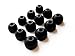 Price comparison product image 12pcs: 4S / 4M / 4L (SML-BHB) Black Replacement Earbuds Adapters Eartips for Fitbit Flyer Wireless Earphones / Headphones