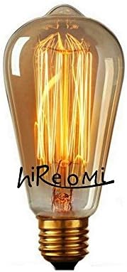 Hireomi E27 25 W Edison Screw Bulb ST64 Bulb Squirrel Cage Retro Vintage Antique Lighting Warm White 220 V - 240 V, E27 25.00 wattsW 220.00 voltsV