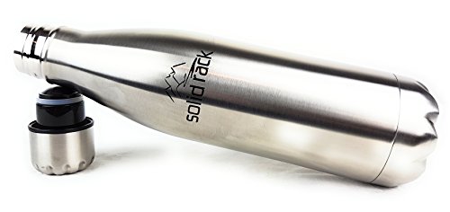 Thermotrinkflaschen 0,5l von SOLID RACK: Edelstahl-Trinkflasche isoliert und auslaufsicher für das Fahrrad oder unterwegs – Isolierflasche 500ml auch ideal für Kinder oder Baby – Thermosflasche - 4