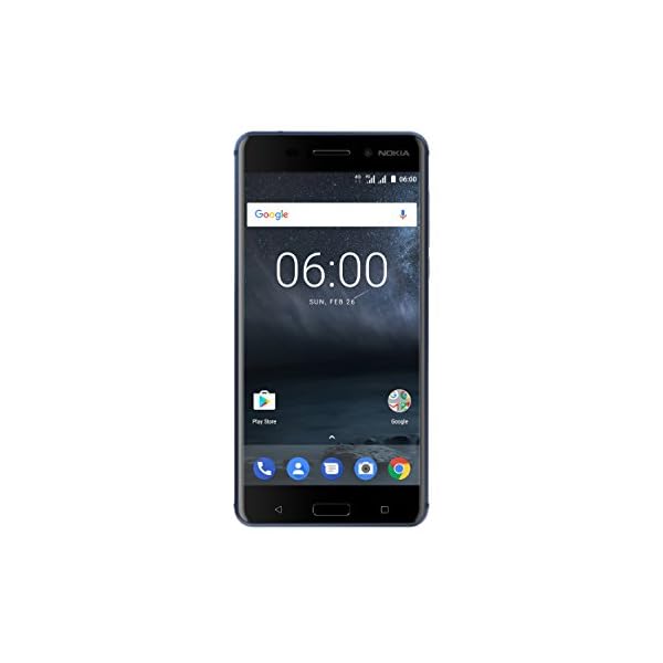 Nokia 6 Dual SIM Smartphone (13,9 cm (5,5 Zoll), 32GB, 16 Megapixel Kamera, Android 7.0) temperiertes-blau