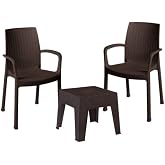 NETAKS Estelia Efes 2'li Set (2 Sandalye +1 Sehpa Camsız) Ekonomik &Uuml;r&uuml;n Bah&ccedil;e Balkon