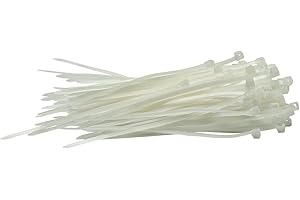 Draper 70390 - Bridas de nailon (2,5 x 100 mm, 100 unidades), color blanco