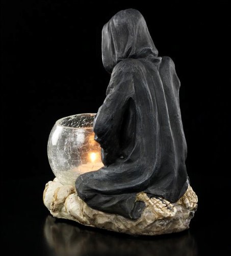 Nemesis Now Reapers Prayer Candle Holder Teelicht-Halter schwarz/weiß - 3