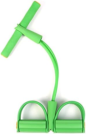 Dulcklane Mini Elastic Abdominal Core Exercise Rowing Strength Training Exerciser for Yoga Pilates Workout Latex Tube Pull Rope, (Green)