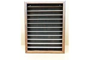 Artesanías Sándalo Vitrina expositora de dedales Caoba 111