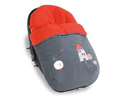 Pirulos -Saco grupo 0 con polar youpi gris talla única