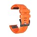 Produktbild Armband für Garmin Fenix 5X Plus Uhrenarmband, MuSheng Silikon Weich Sport Uhrenband Smartwatch Ersatzband mit Schnalle Fitness Band, Mehrfarbig (Orange)