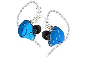 KINBOOFI KZ ZSN Pro X Auriculares 1BA 1DD Doble con de en Cable MicróFono Negro (Azul sin Micrófono)