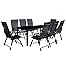 Produktbild vidaXL 9-tlg. Gartenmöbel-Set Aluminium Gartengarnitur Essgruppe Sitzgruppe Klappstuhl
