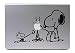 Produktbild Hellweg Druckerei Decal in deiner Wunschfarbe MacBook Air Pro 13" Snoopy & Woodstock für Peanuts Fans 26x16,5 cm Laptop Aufkleber Sticker