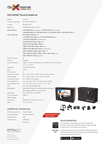 GoXtreme 20132 Black Hawk 4K ActionCam schwarz - 5