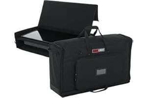 Gator Cases gepolsterte Nylon-Transporttasche für den Transport von (2) LCD-Bildschirmen, Monitoren und Fernsehern zwischen 27" - 32"; (G-LCD-Tote-MDX2), Schwarz