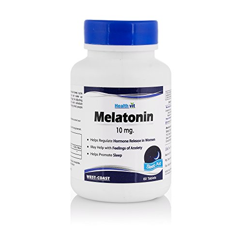 HealthVit Melatonin 10 mg Improve Sleep - Deep Sleep - 60 Tablets RS.499.00